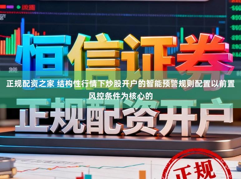 正规配资之家 结构性行情下炒股开户的智能预警规则配置以前置风控条件为核心的