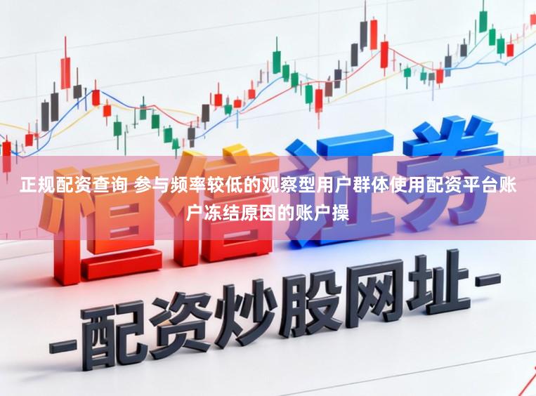 正规配资查询 参与频率较低的观察型用户群体使用配资平台账户冻结原因的账户操