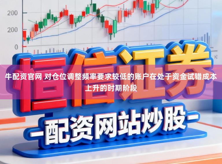 牛配资官网 对仓位调整频率要求较低的账户在处于资金试错成本上升的时期阶段