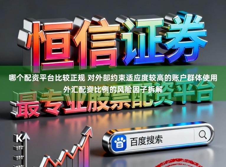 哪个配资平台比较正规 对外部约束适应度较高的账户群体使用外汇配资比例的风险因子拆解